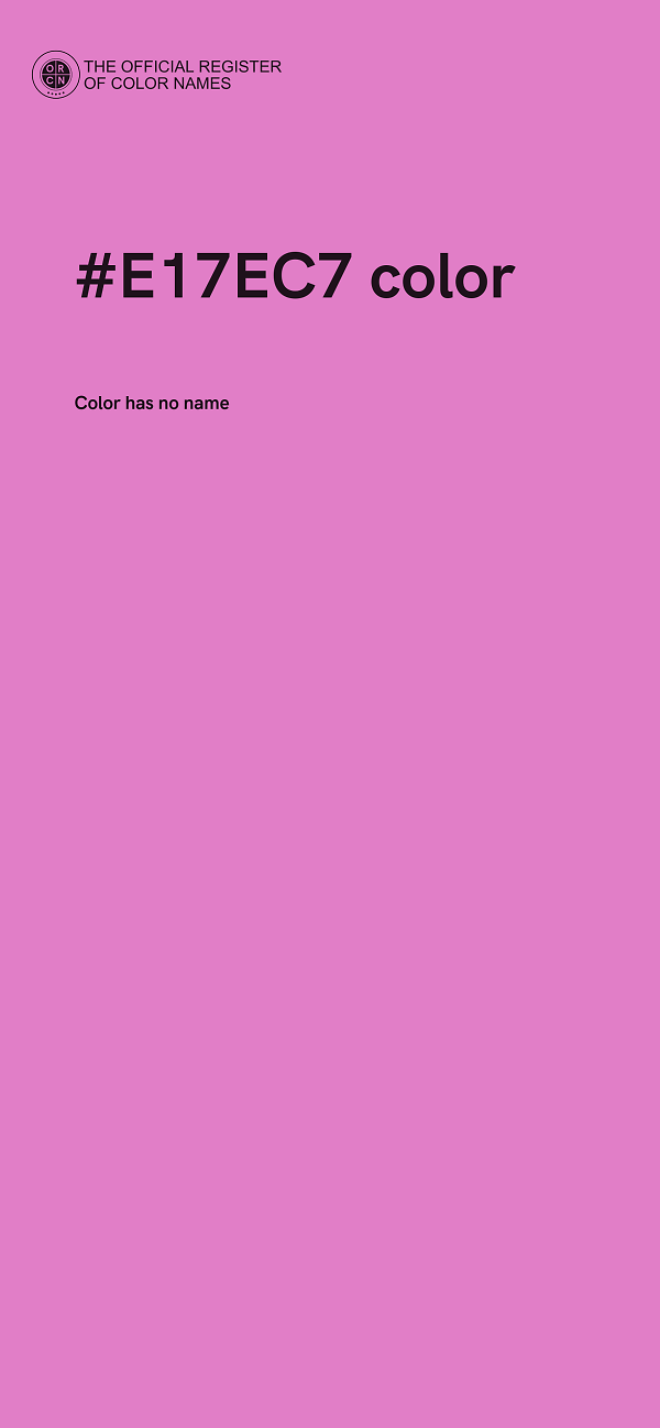 #E17EC7 color image