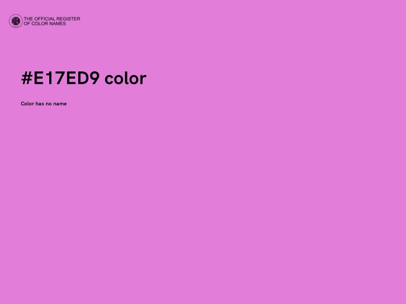 #E17ED9 color image