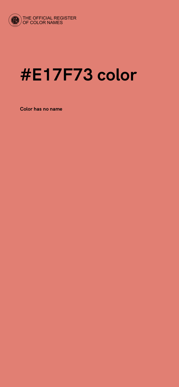 #E17F73 color image