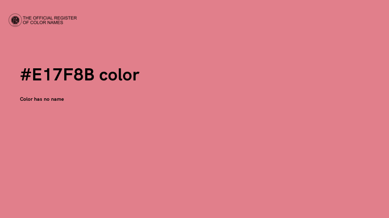 #E17F8B color image