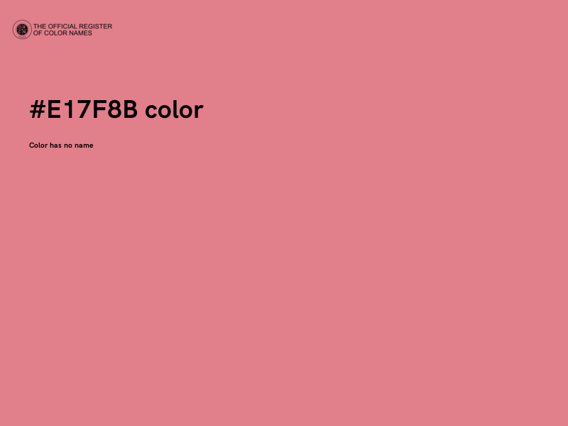 #E17F8B color image
