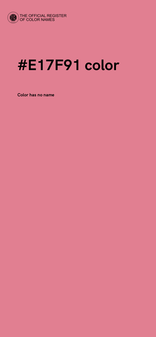 #E17F91 color image