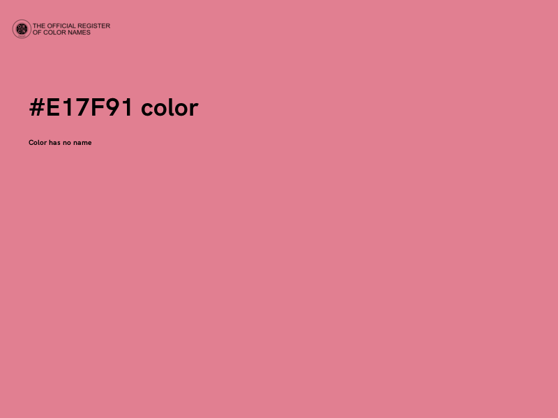 #E17F91 color image