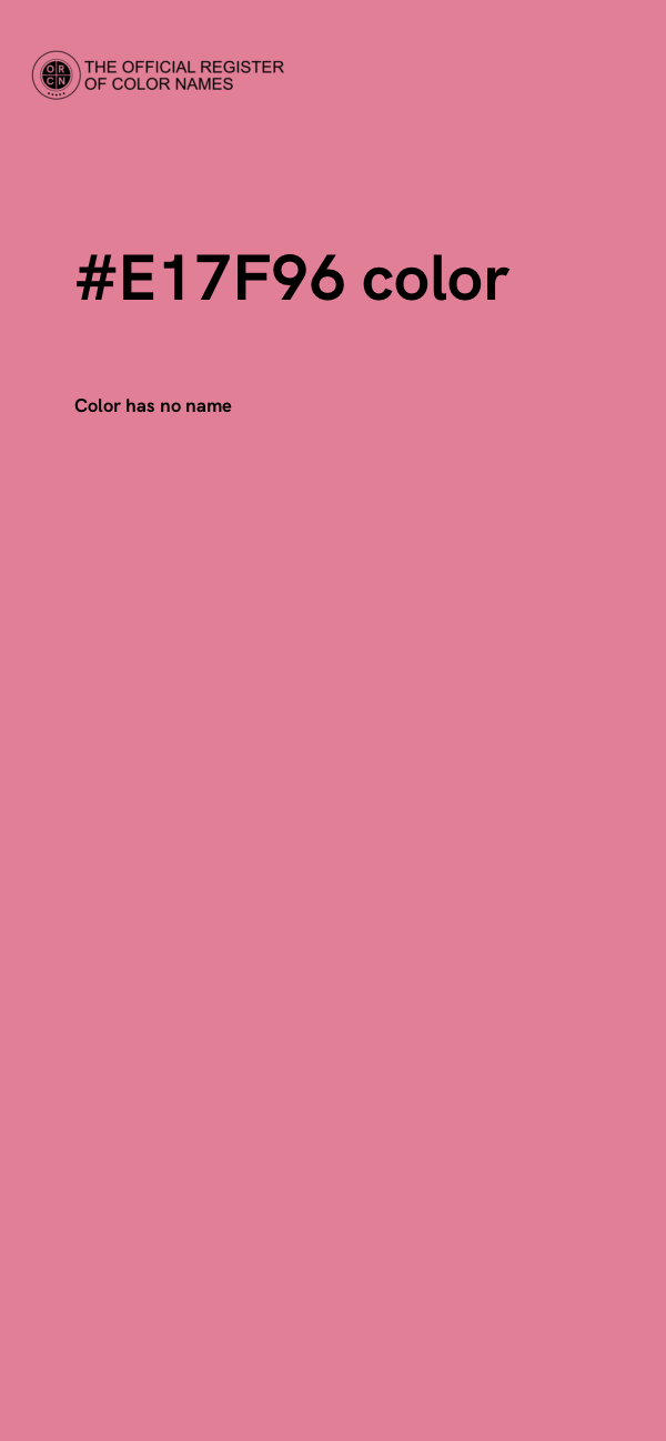 #E17F96 color image