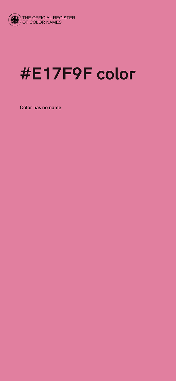 #E17F9F color image