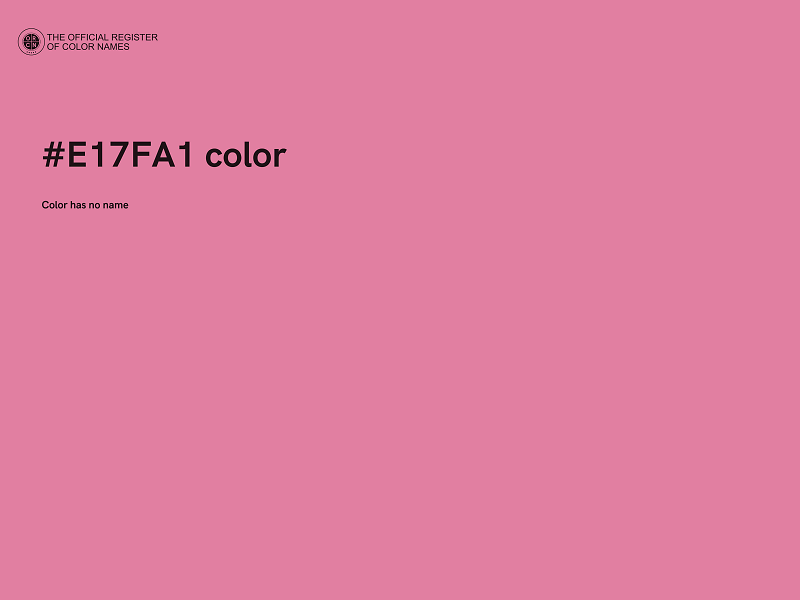 #E17FA1 color image
