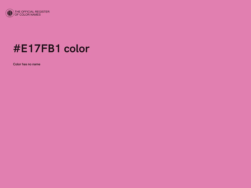 #E17FB1 color image