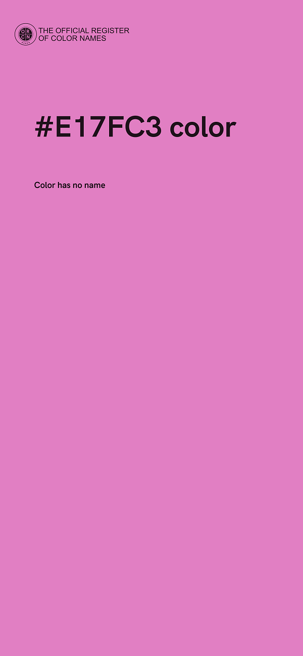 #E17FC3 color image