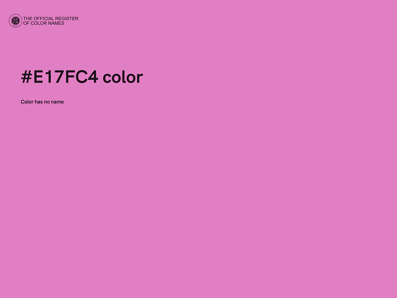 #E17FC4 color image
