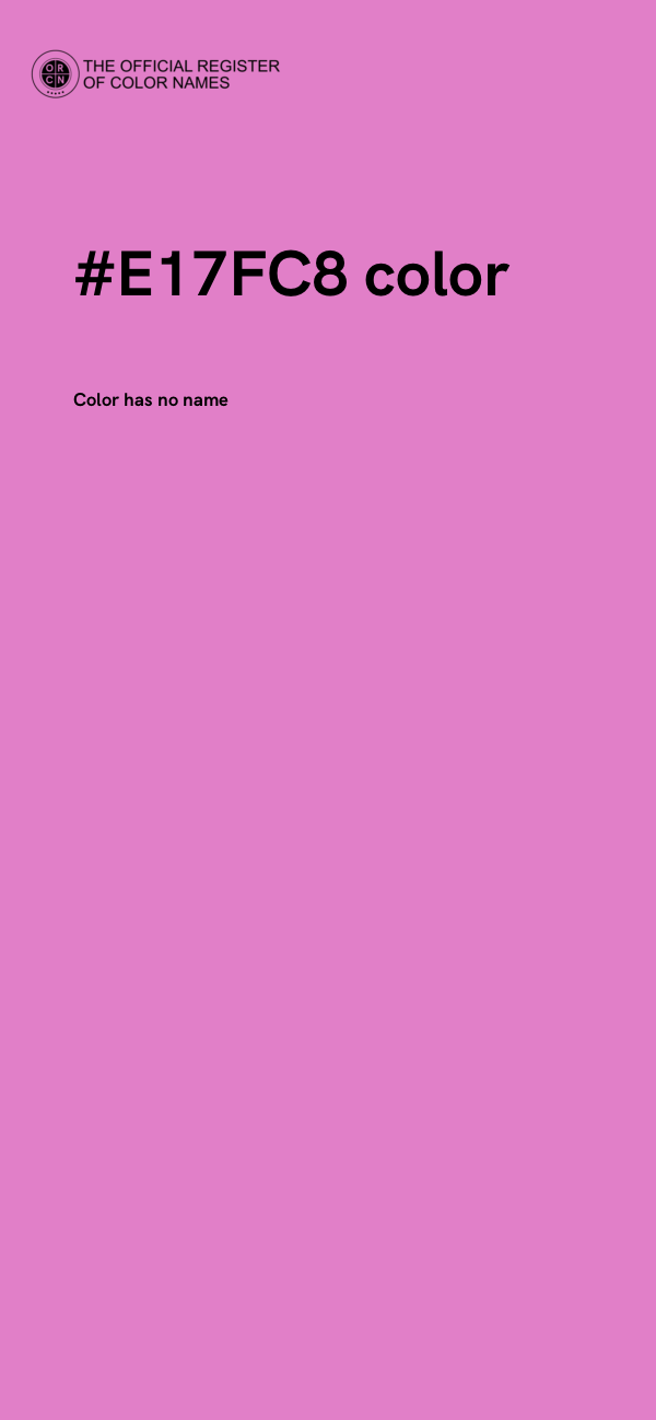 #E17FC8 color image