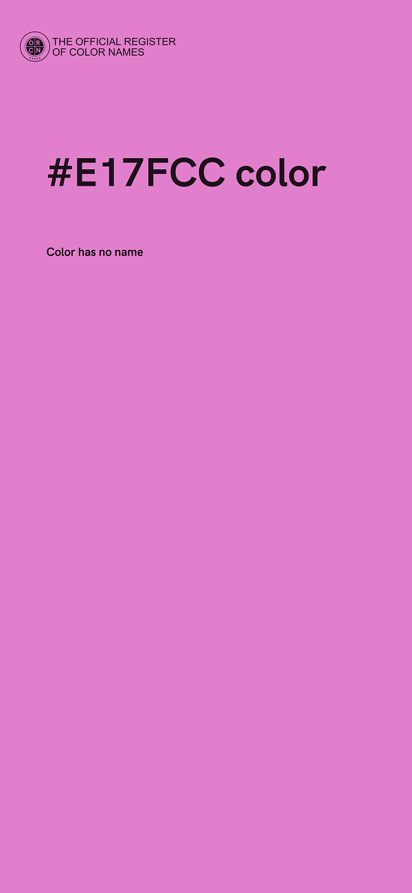 #E17FCC color image