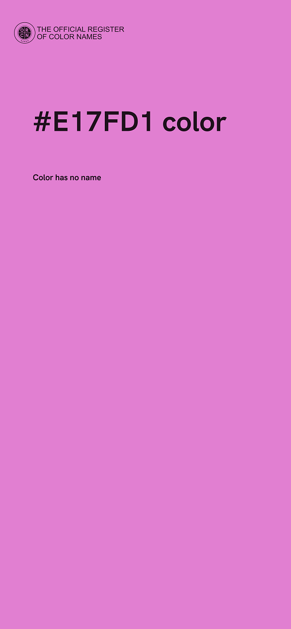#E17FD1 color image