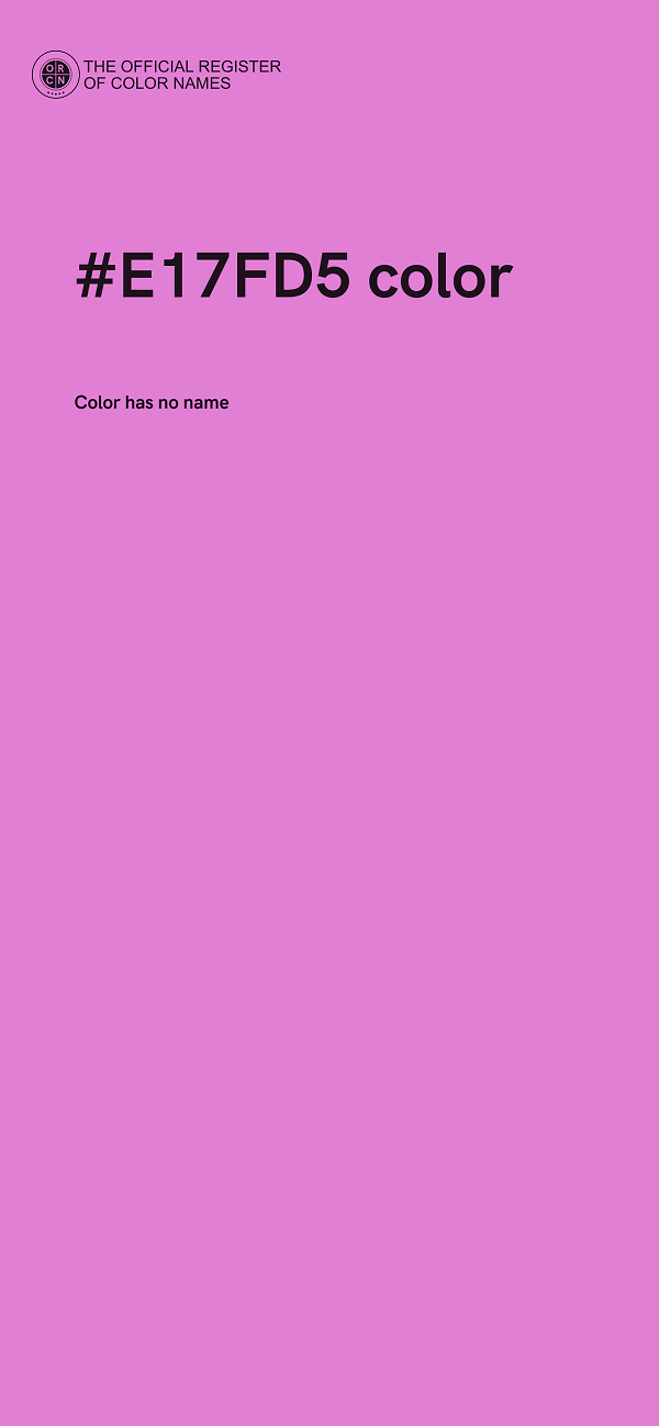#E17FD5 color image