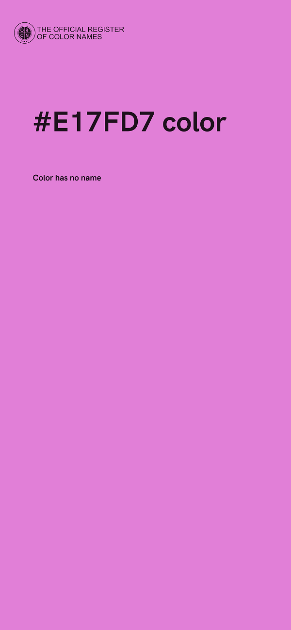 #E17FD7 color image