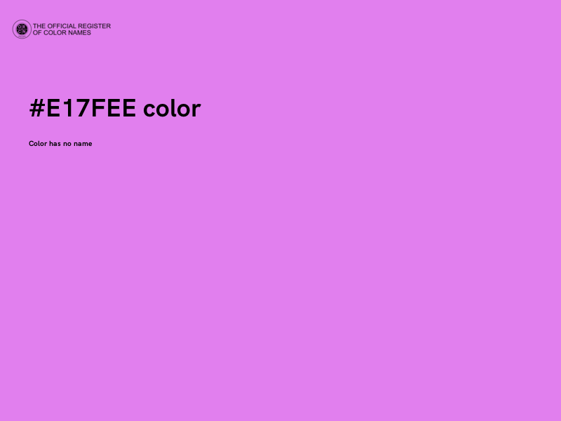#E17FEE color image