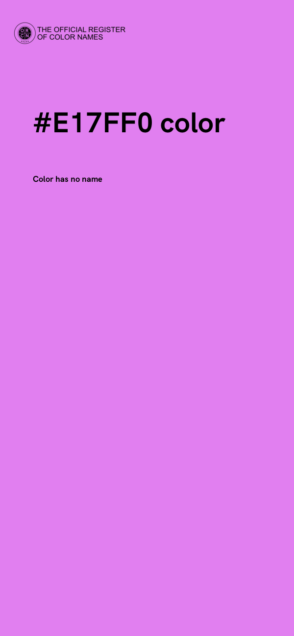 #E17FF0 color image