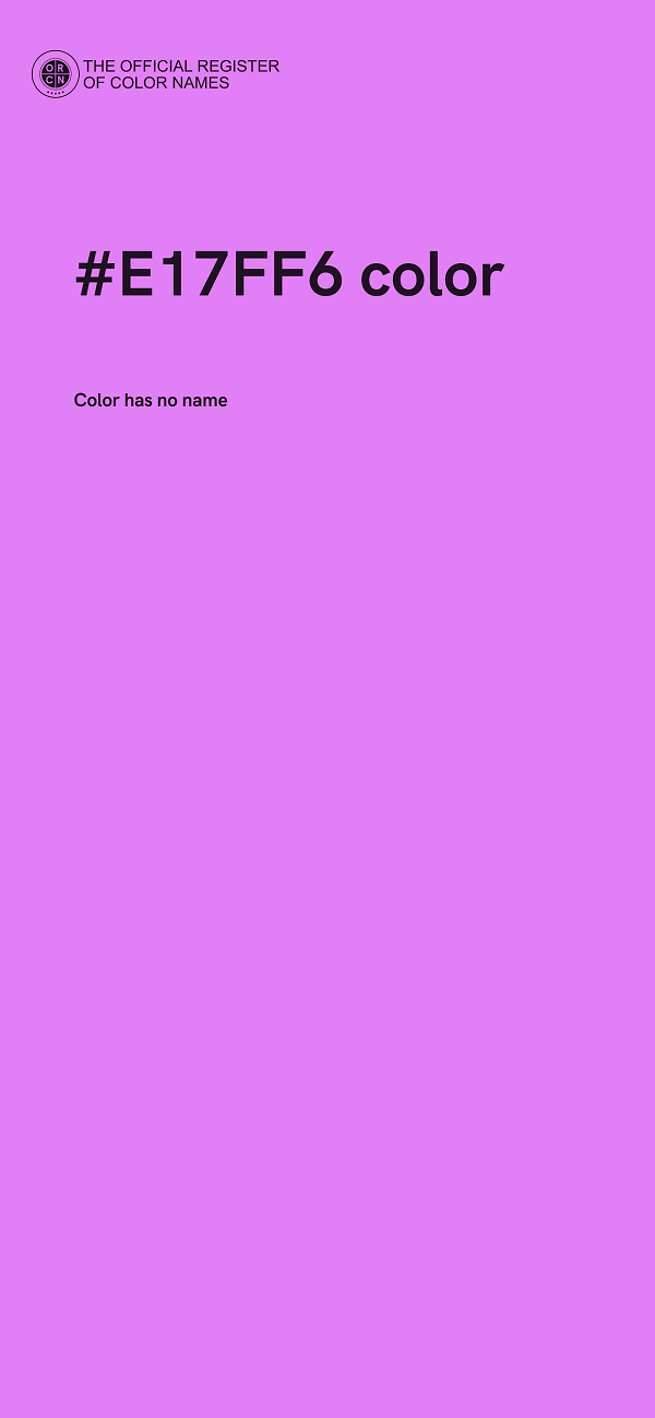 #E17FF6 color image