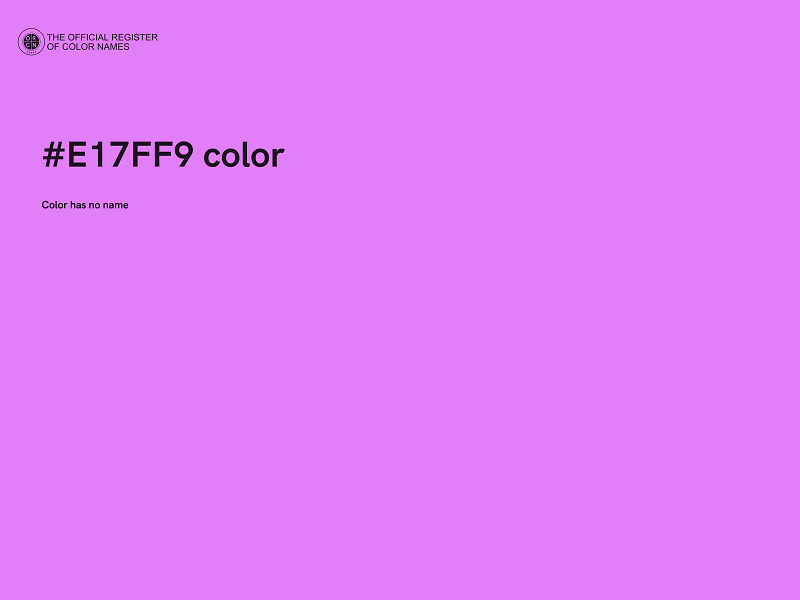 #E17FF9 color image