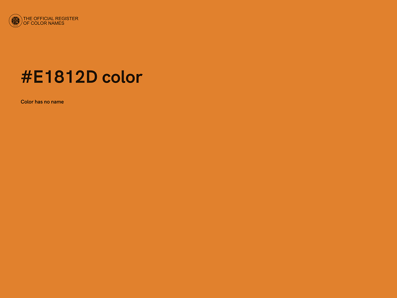 #E1812D color image