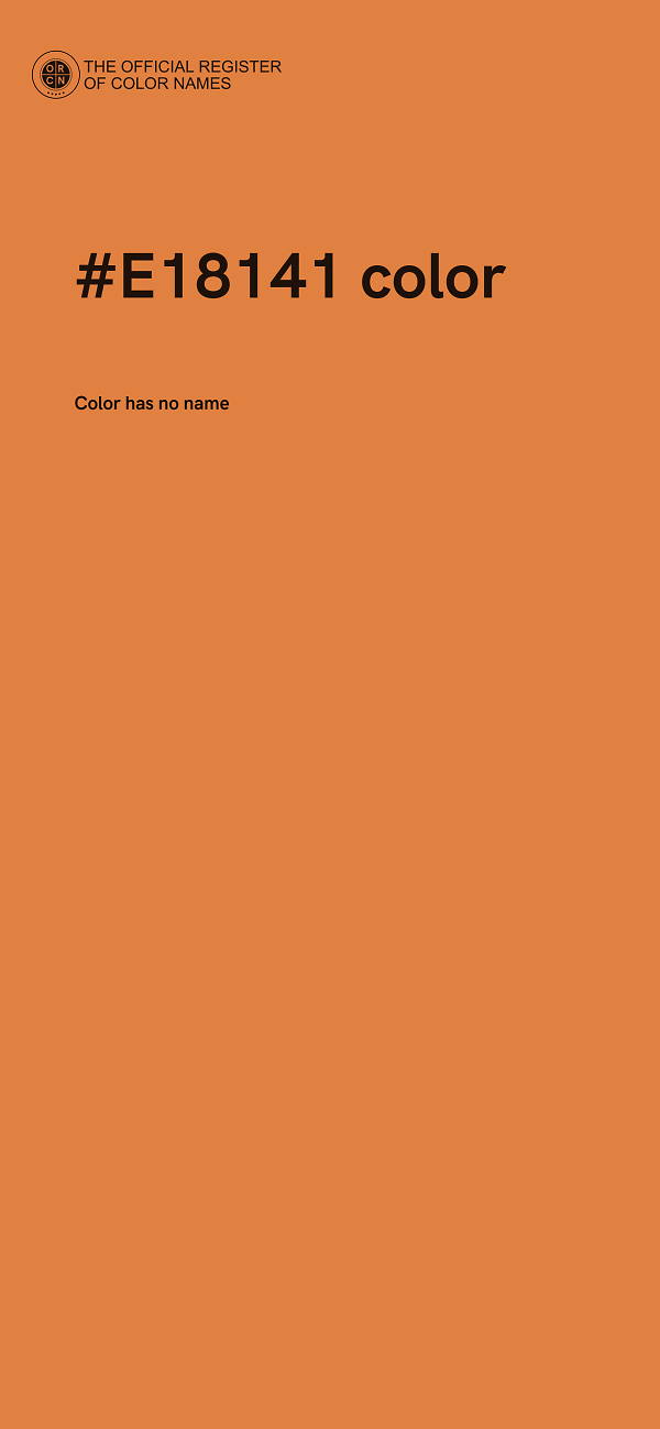 #E18141 color image