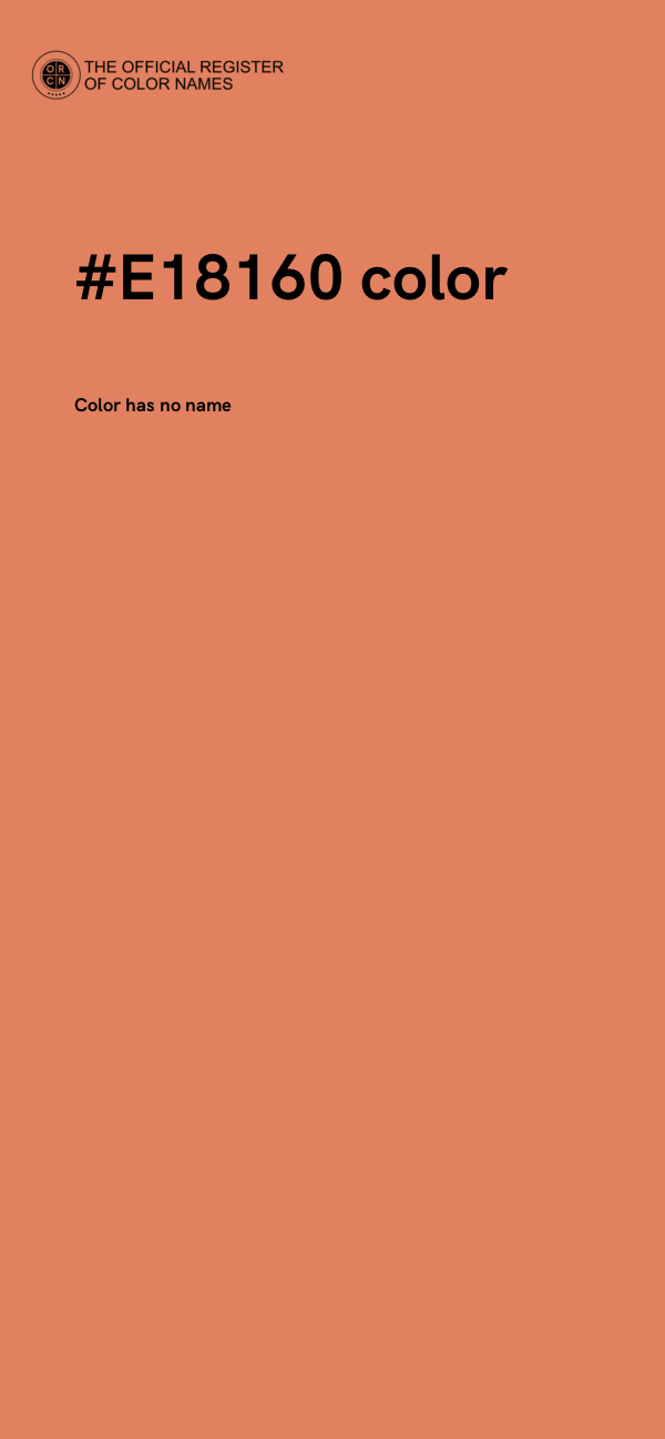 #E18160 color image