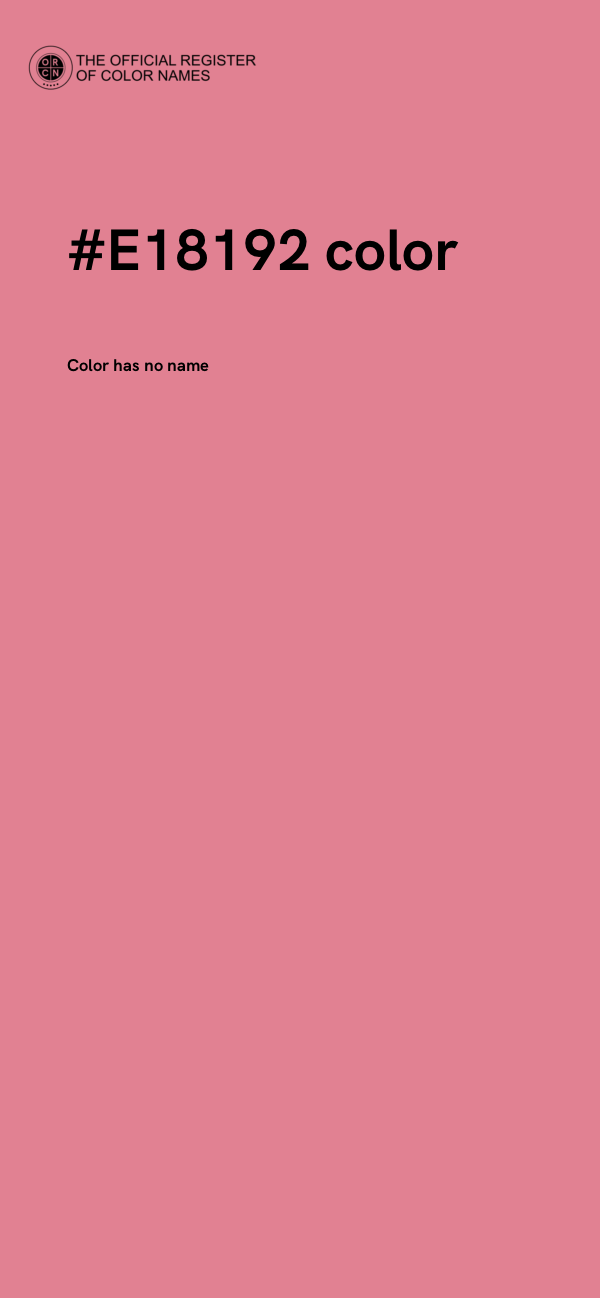 #E18192 color image