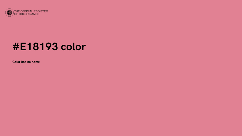 #E18193 color image
