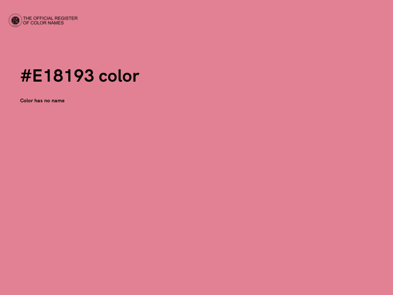 #E18193 color image