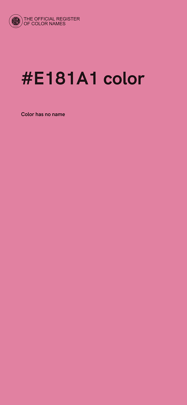 #E181A1 color image