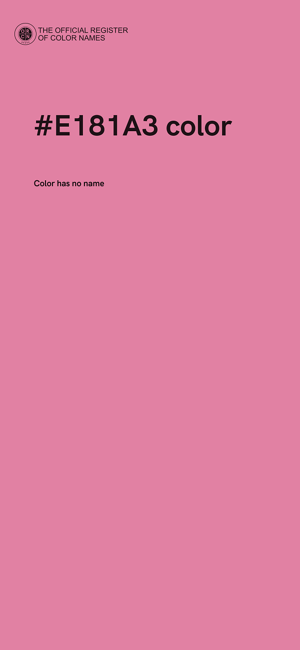 #E181A3 color image