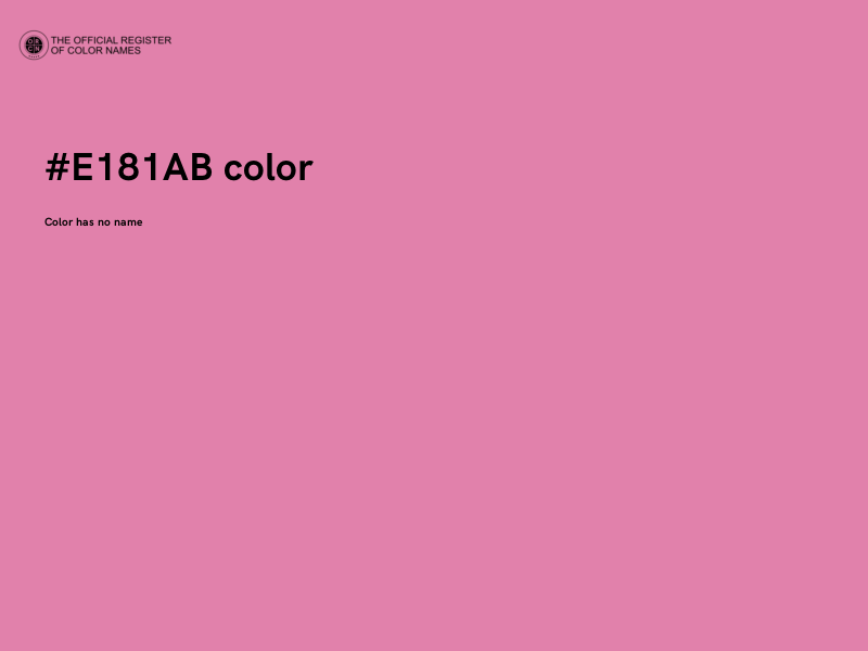 #E181AB color image