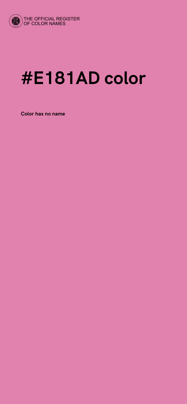 #E181AD color image