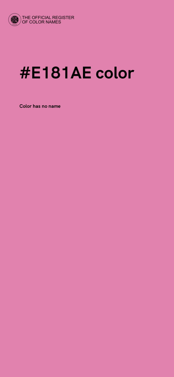 #E181AE color image
