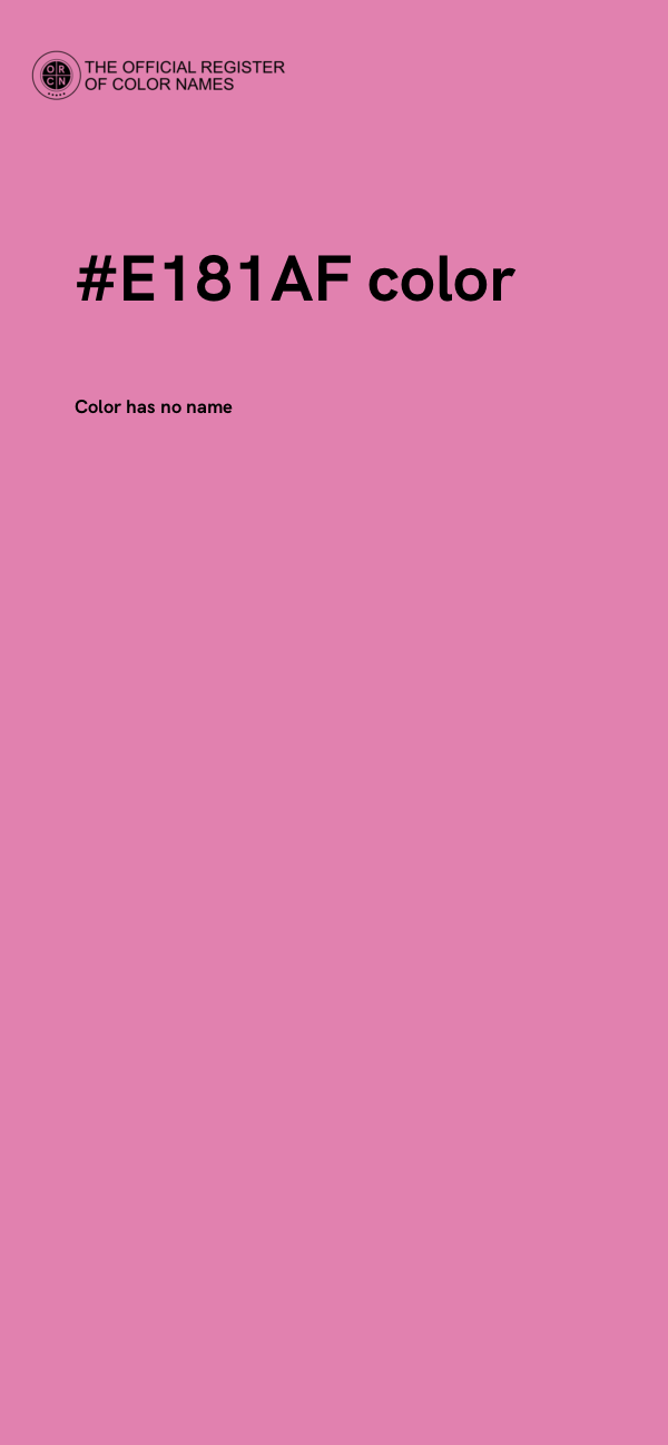 #E181AF color image