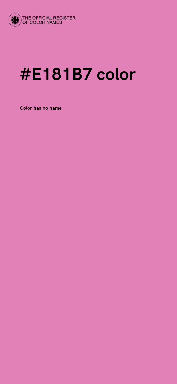 #E181B7 color image