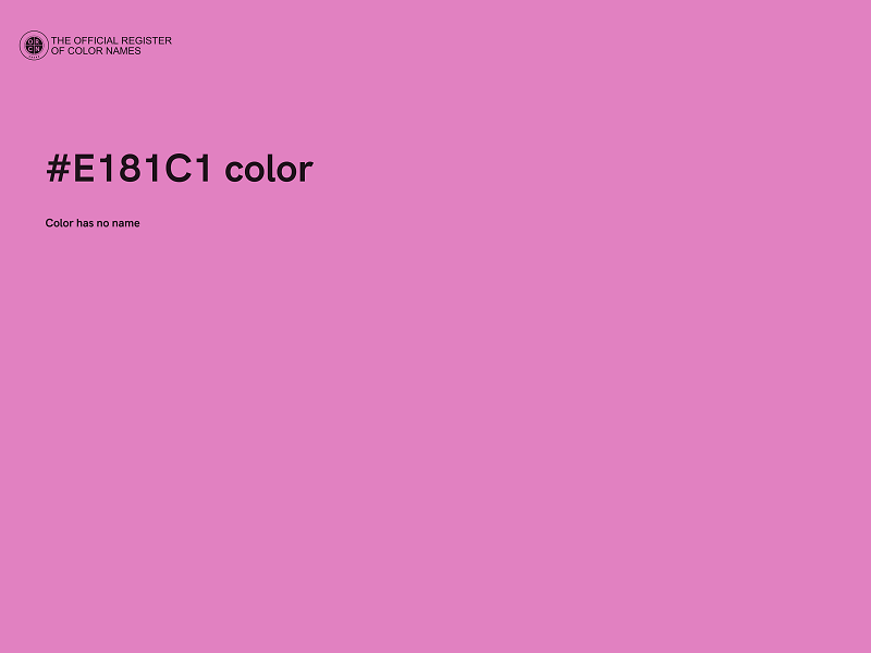 #E181C1 color image