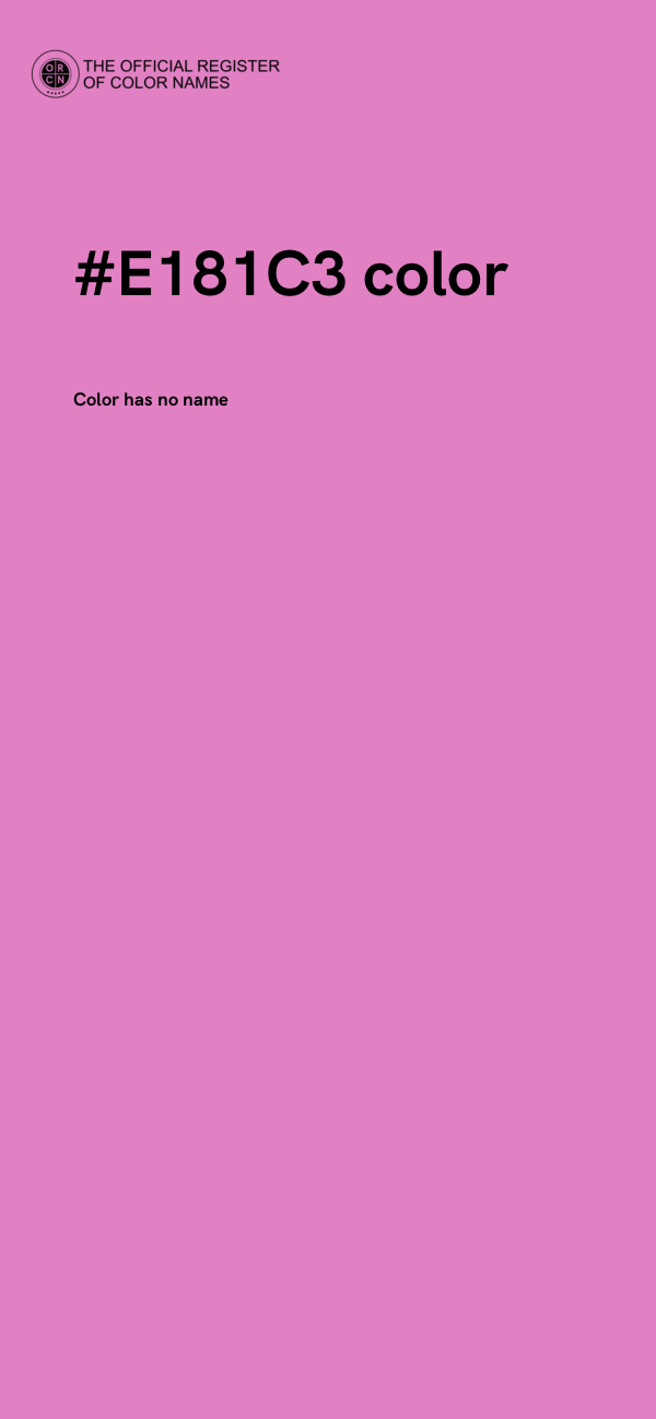 #E181C3 color image