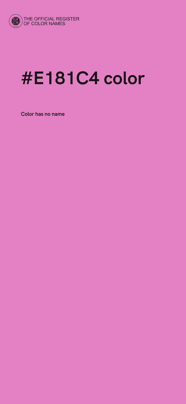 #E181C4 color image
