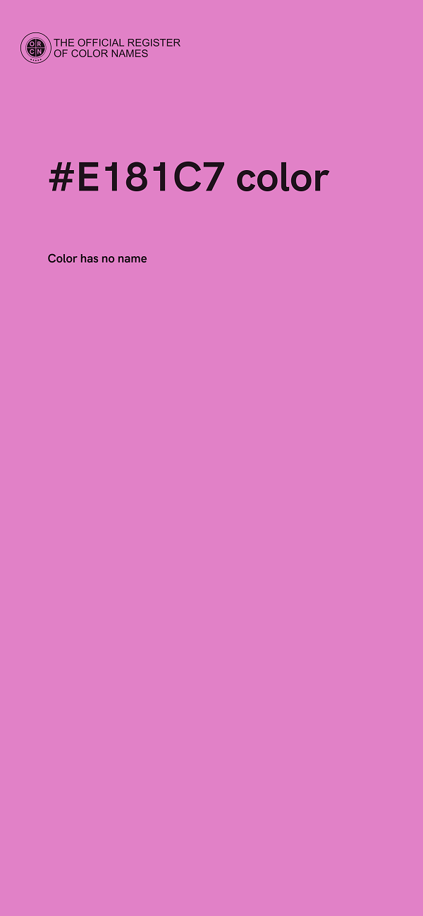 #E181C7 color image
