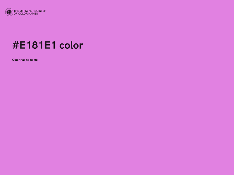 #E181E1 color image