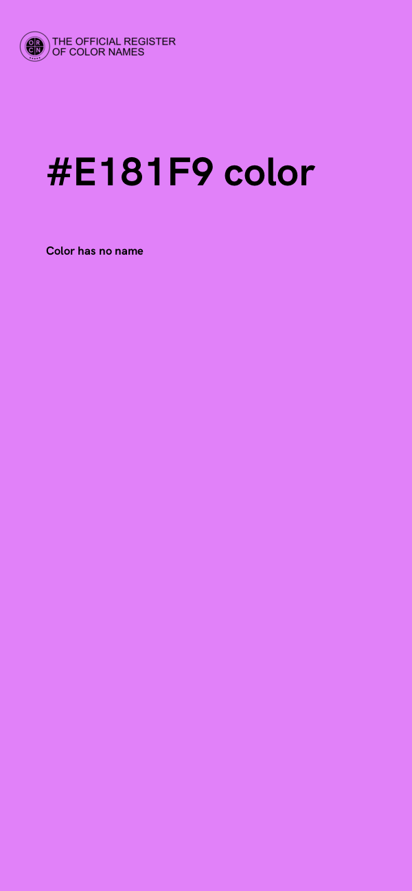 #E181F9 color image