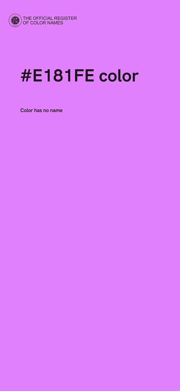 #E181FE color image