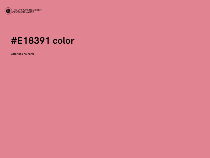 #E18391 color image