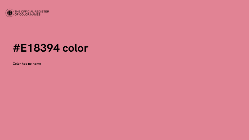 #E18394 color image
