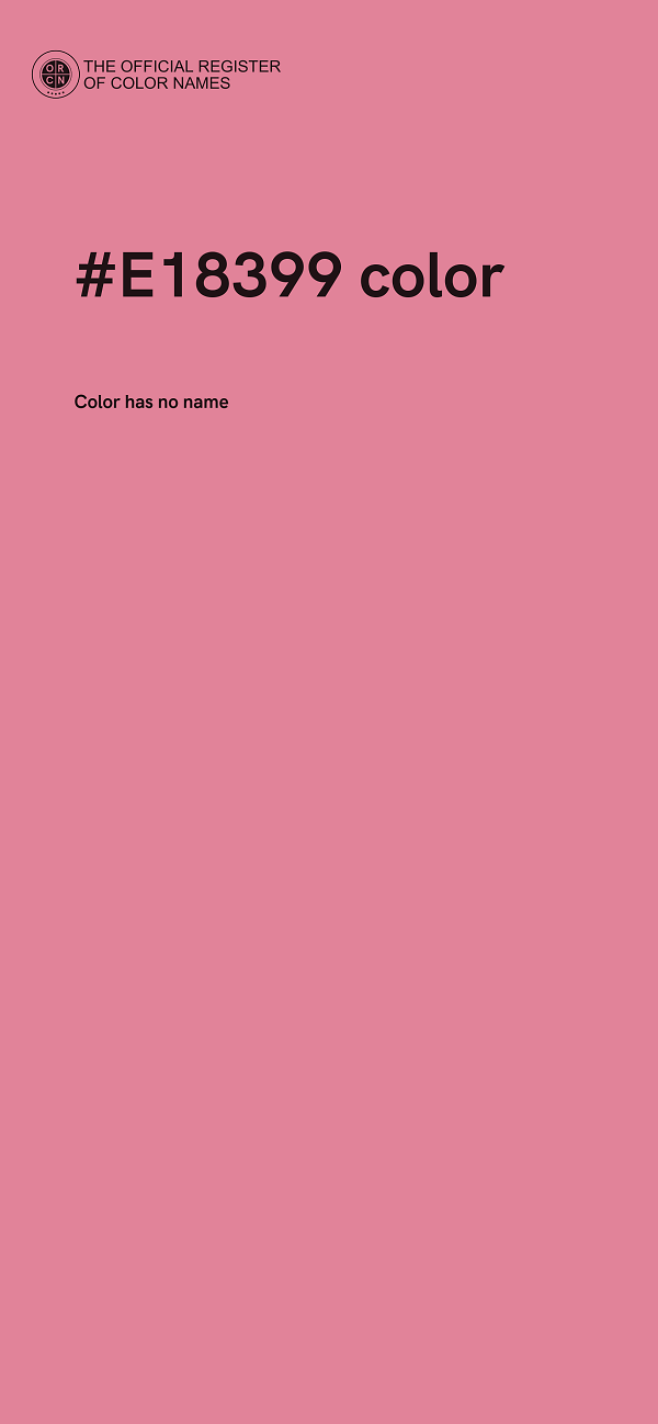 #E18399 color image
