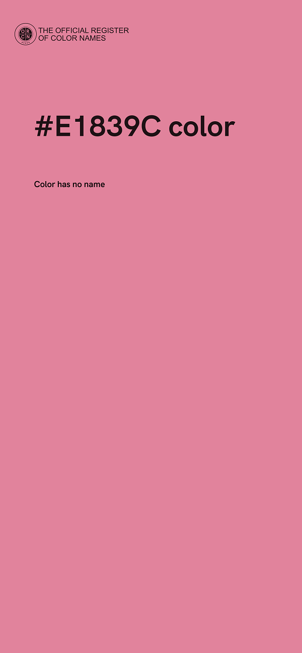 #E1839C color image