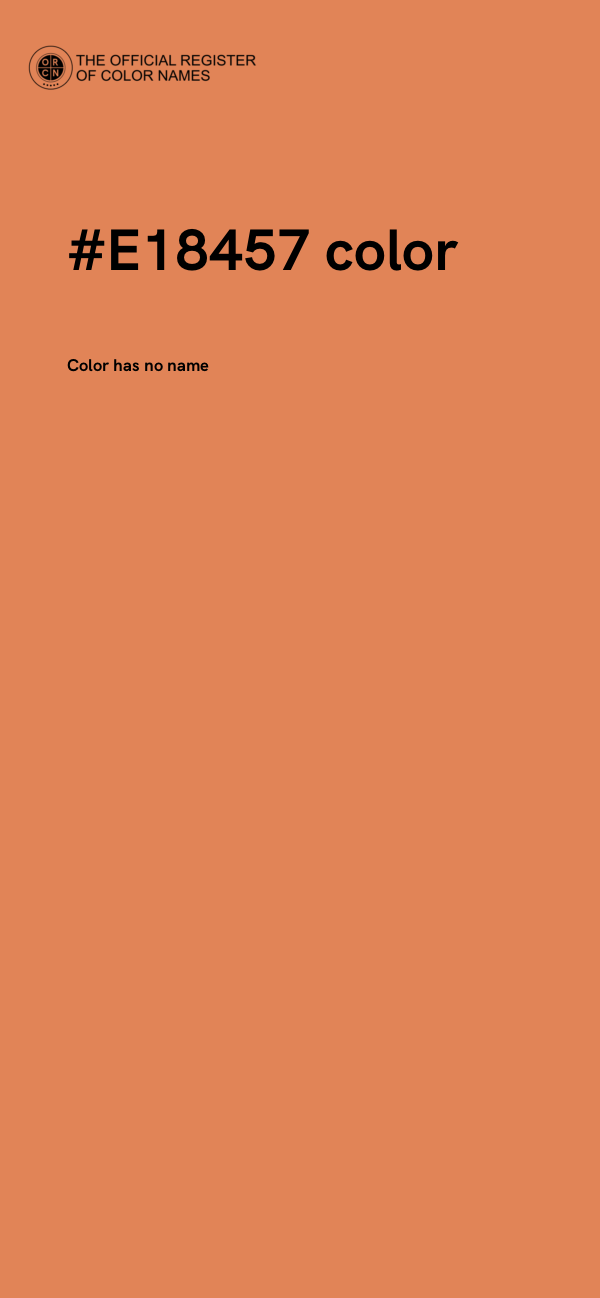 #E18457 color image