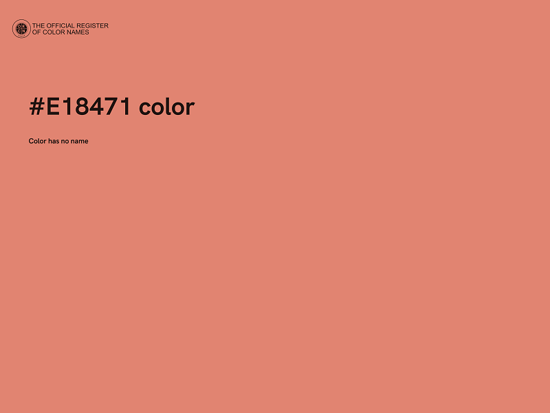 #E18471 color image