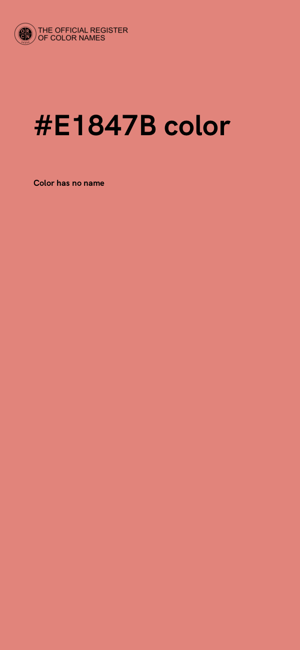 #E1847B color image