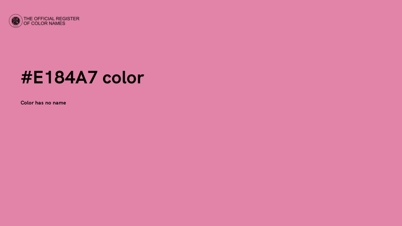 #E184A7 color image